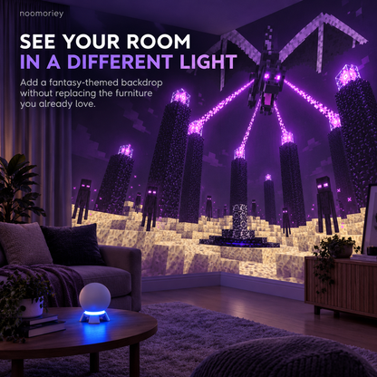 🎮 Pixel Fantasy Scene Projector – Dragon-Themed Gaming Room Decor
