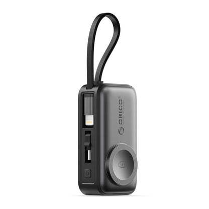 4-in-1 Folding Chargeable Portable Power Bank with Integrated Cable