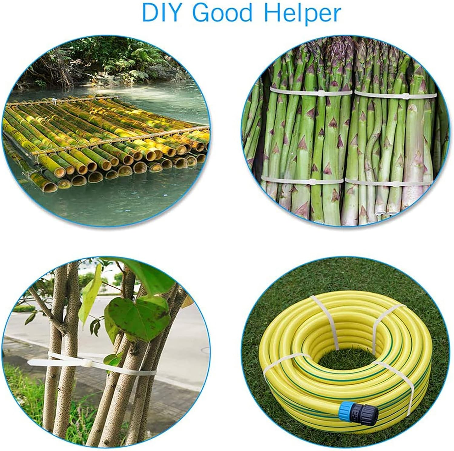 🛠️100-Pack Heavy Duty 16-Inch Cable Ties – UV Resistant