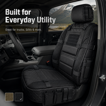 Tactical MOLLE Car Seat Cover Organizer – Rugged Protection & Smart Storage