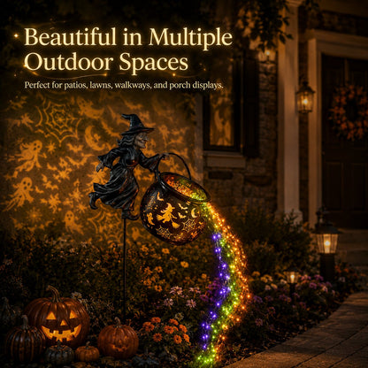 🔥Last Day 49% OFF 🧙‍♀️Halloween Witch Cauldron Garden Light