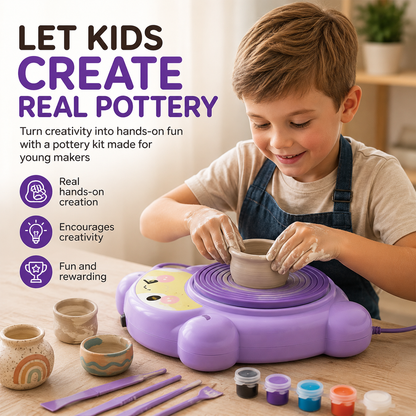 🏺Kids Electric Pottery Wheel Kit