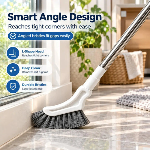 🧼 Telescopic Crevice Cleaning Brush – Long Handle Gap Cleaner for Bathroom, Toilet, Floors & Windows 🧹