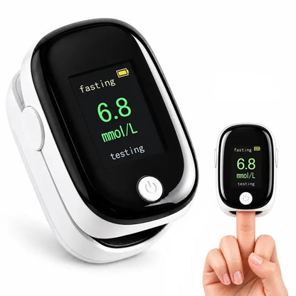 🩸 Non-Invasive Glucose Monitor with Clear OLED Display ✨