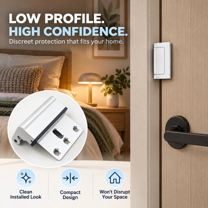 180° Inward-Opening Door Reinforcement Lock – Low-Profile Anti-Theft Security Latch