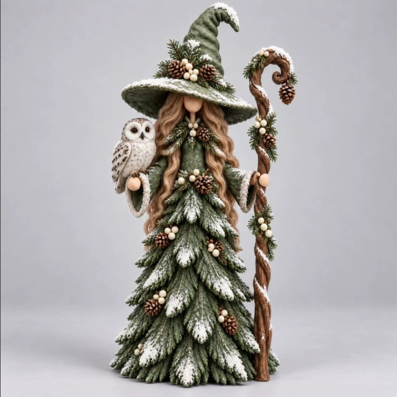 🦉 Weihnachtshexe mit Eule
