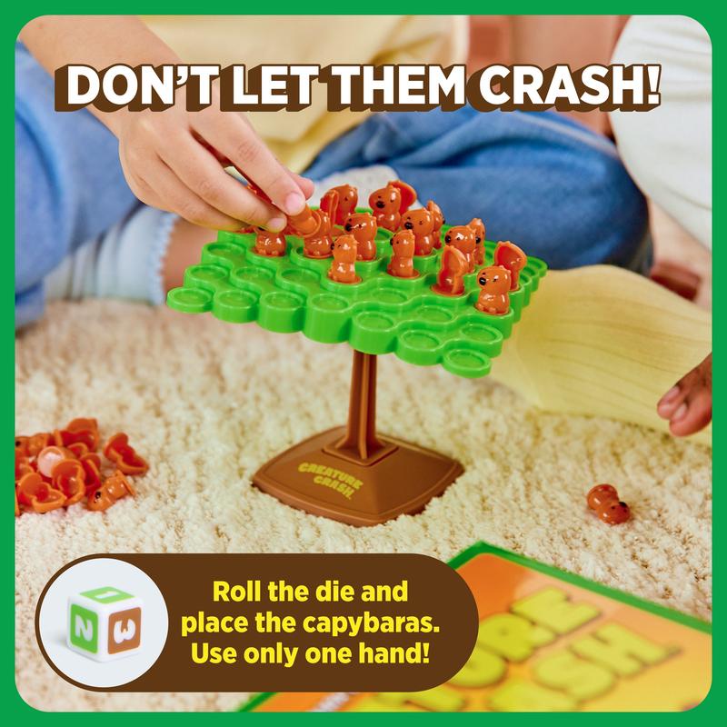 Creature Crash Capybara Stacking Game for Kids | Balance Board Toy