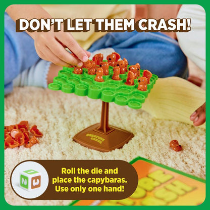 Creature Crash Capybara Stacking Game for Kids | Balance Board Toy