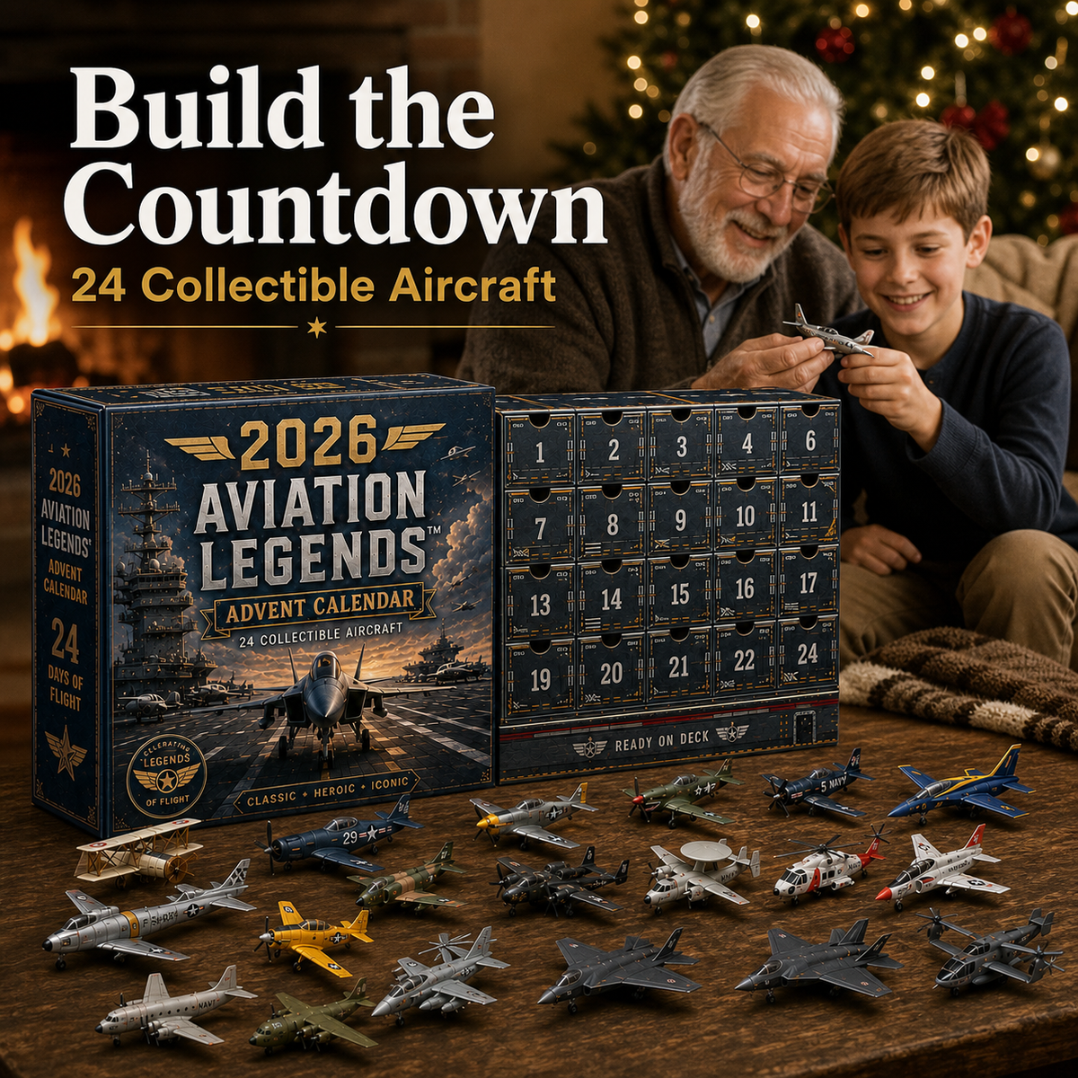 24-Day Aviation Advent Calendar – 24 Collectible Aircraft Surprises