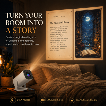📚 Storybook Mini Projector – Magical Wall Projection for Book Lovers