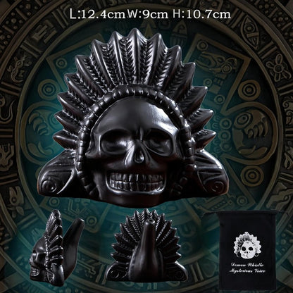 Ceramic Aztec Death Whistle