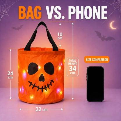 🎃 LED Light-Up Halloween Candy Bags – Make Every Candy Hunt Glow!