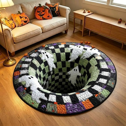 🔥3D Skeleton Vortex Halloween Rug