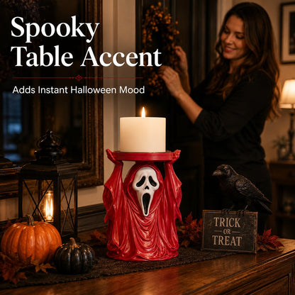 👻 Ghostface Scream Candle Pedestal Holder