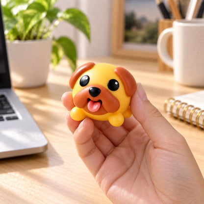 🐶 Funny Tongue-Popping Pug Toy – Squeeze & Smile Mini Fidget Gift