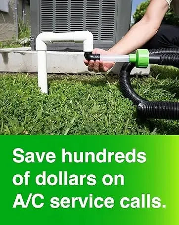 AC Drain Line Cleaner Adapter – Clear-Tube Wet/Dry Vac Attachment