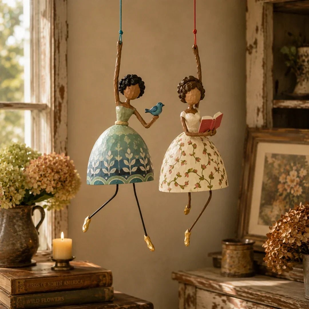 💃🌸 Let Your Space Dance — Whimsical Dancing Lady Hanging Ornament