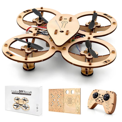 DIY Wooden Drone Kit — Build It. Fly It. Show It Off.