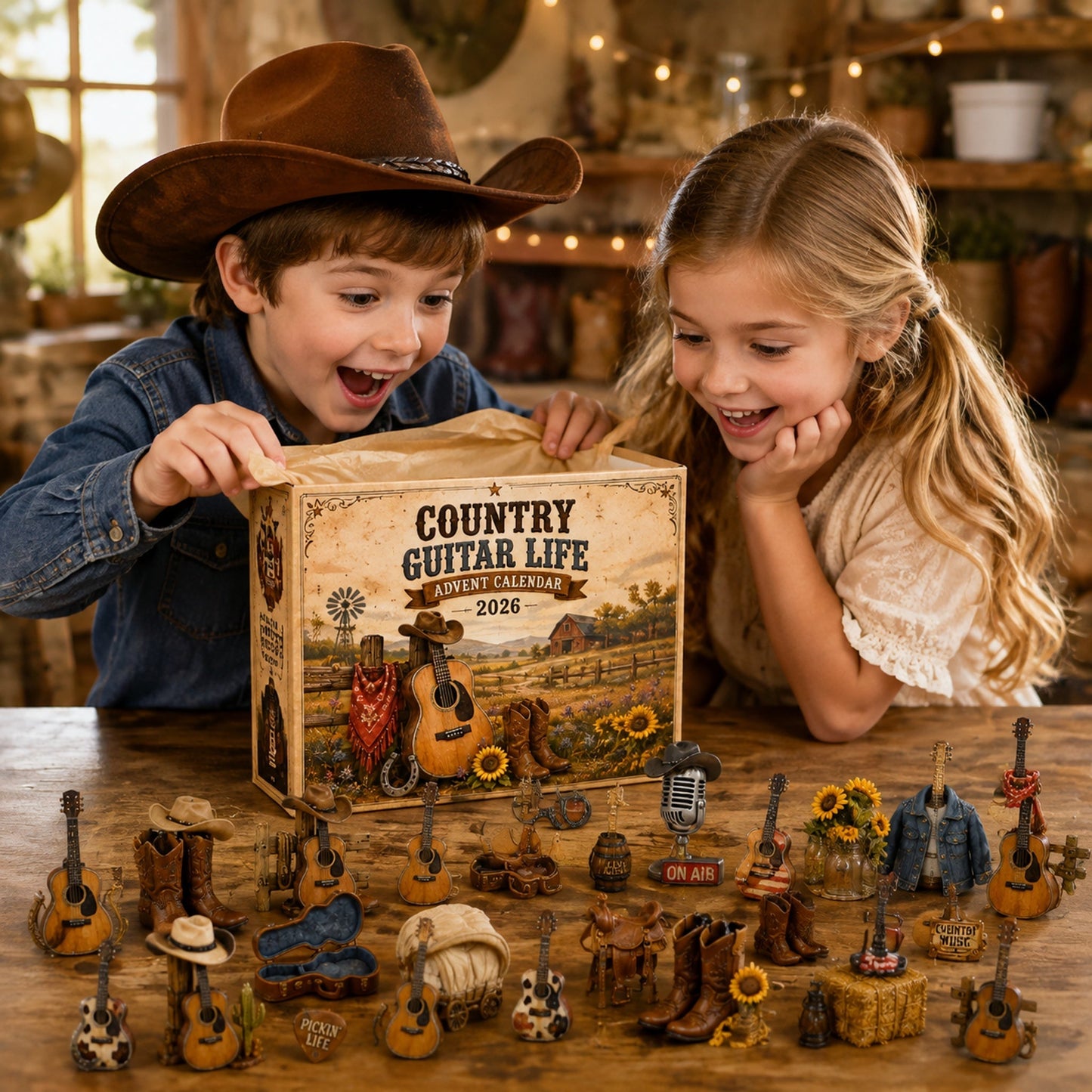 Country Guitar Life Advent Calendar 2026 - 24-Day Festive Countdown