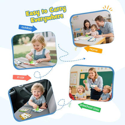 Dinosaur Talking Flash Cards – 148 Cards, 592 Words, 5 Categories, Interactive Learning Stickers
