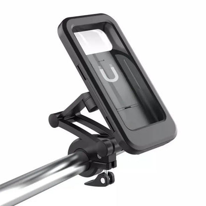 🚴 Waterproof Bike Phone Mount – 360° Rotating Shockproof Handlebar Holder for 4–6.7' Phones