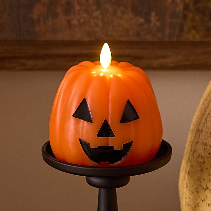 🎃Flameless Jack-O'-Lantern Candles Battery Operated with 6 Hour Timer