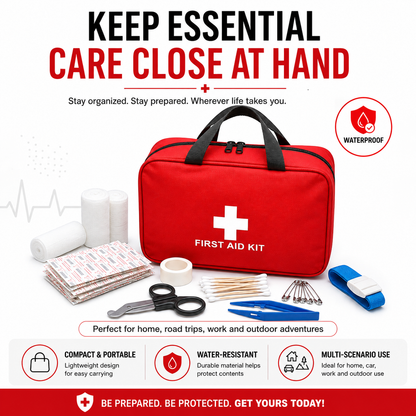 🚑Portable First Aid Kit-Be Prepared-Anytime, Anywhere