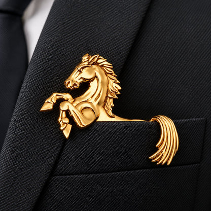 🐊✨ Luxury Sculpted Animal Brooch – Premium Statement Piece for Suits & Blazers