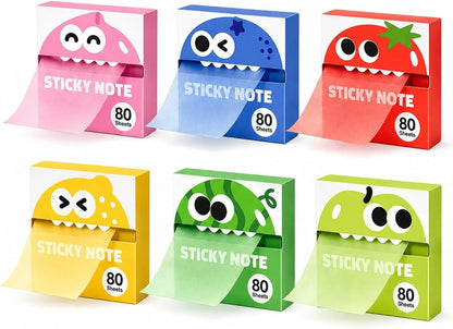✍️Rarler Transparent Pull-Out Glitter Sticky Notes - 80 Sheets Per Pad