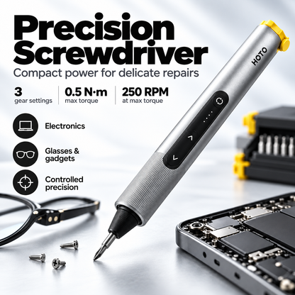 ⚡ 3-in-1 Modular Precision Tool System – Screwdriver, Mini Drill & Rotary Tool Setup