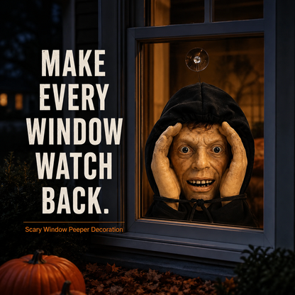👻Scary Peeper Freak Halloween Decoration – The Ultimate Window Prank! 🎃🧟‍♀️