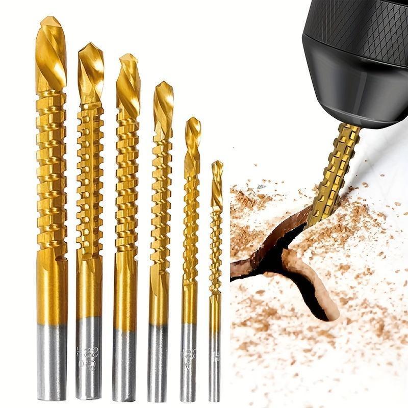🔥Limited Time 50% Off✨🛠️ 6-Piece Serrated Side-Cutting Drill Bit Set