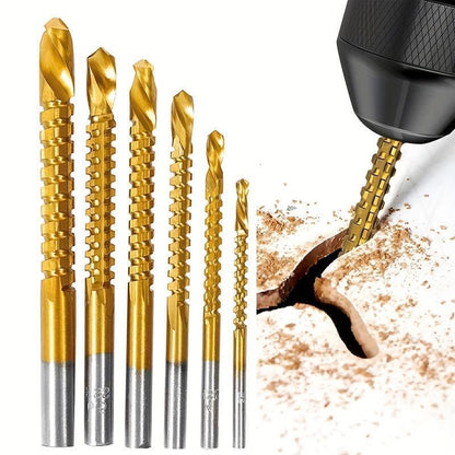 🔥Limited Time 50% Off✨🛠️ 6-Piece Serrated Side-Cutting Drill Bit Set