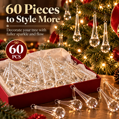 ✨ Crystal-Style Hanging Drops – Tree, Wreath, Chandelier & Holiday Decor