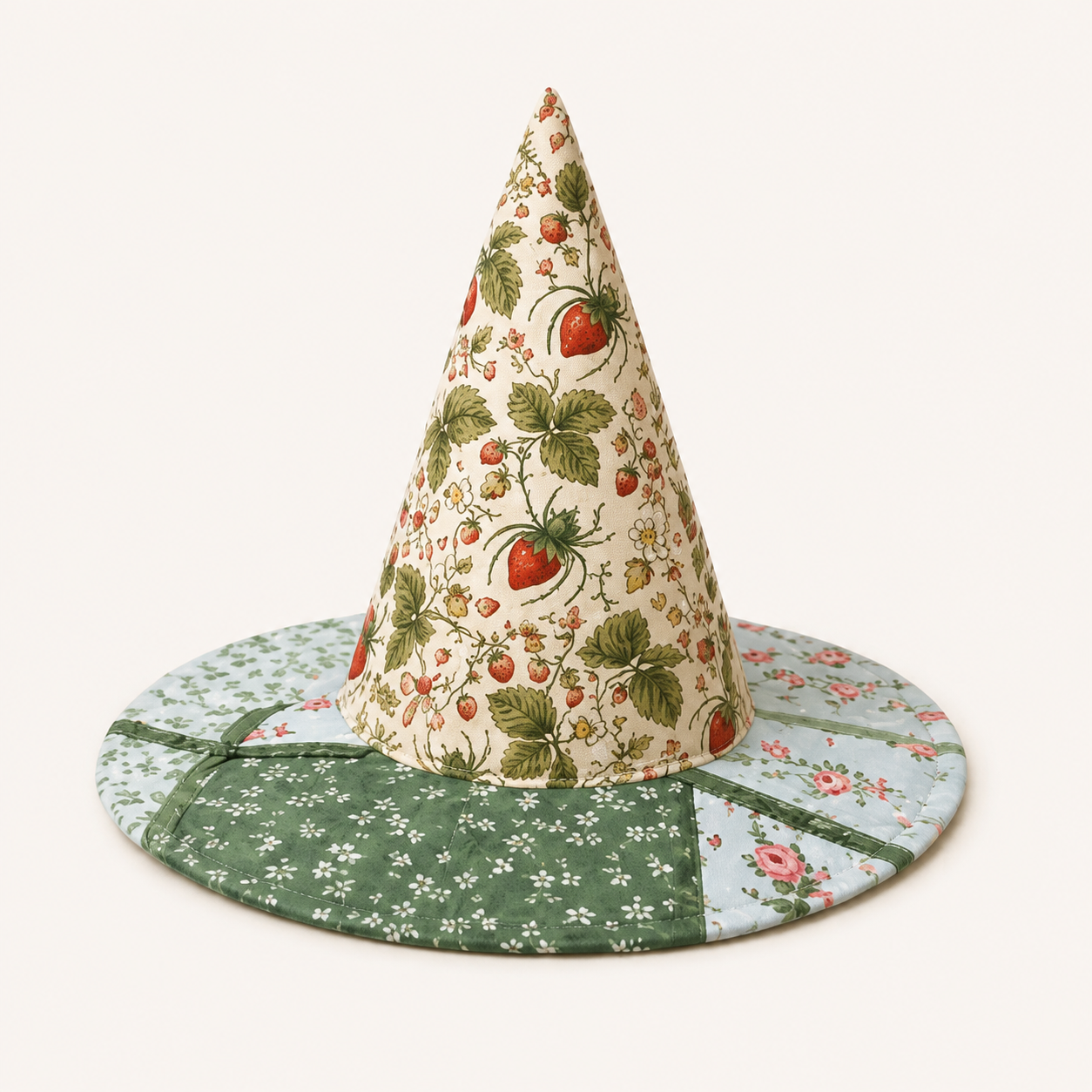 🧙‍♀️Quilted Patchwork Witch Hat – Choose Your Magical Pattern