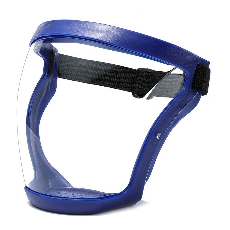 Full-Face Clear Protective Shield – Wide-View Adjustable Face Barrier