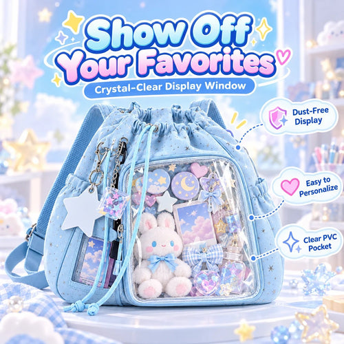 🎁Crystal-Clear Window Starry Ita Bag