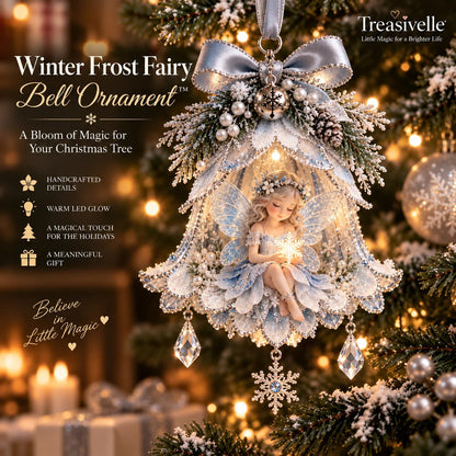 🧚‍♀️✨Enchanted Fairy Bell Christmas Ornament – Glowing Tree Décor