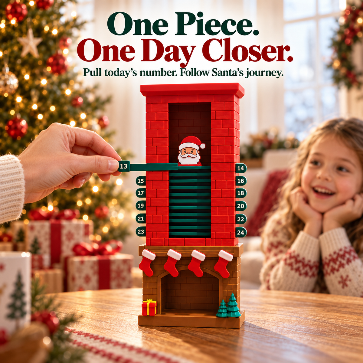 🎅 24 Mornings of Christmas Magic – Santa Chimney Advent Calendar