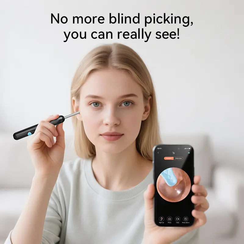 Smart Ear Cleaner Camera | 720P HD WiFi Ear Wax Removal Kit