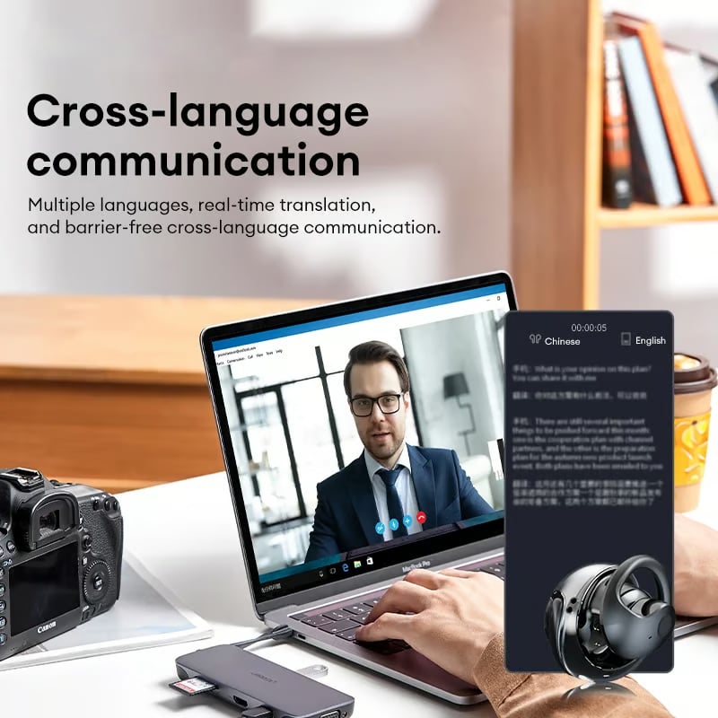 🏆#1 Best Seller ⏰50% OFF 💎AI Translation Wireless OWS Bluetooth5.4 Earphones (Fit iOS & Android)