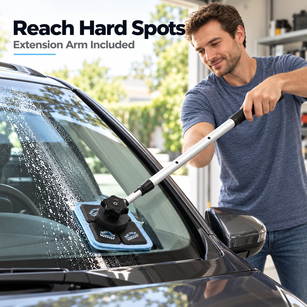 Dual Magnetic Car Windshield Cleaner | Streak-Free Auto Glass Cleaning Kit