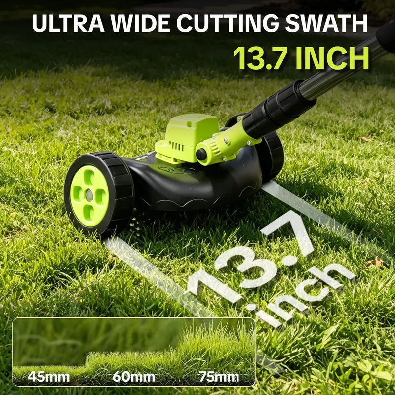 2026 Hot Sale 21V Cordless 3-in-1 Grass Trimmer, Edger & Mini Mower