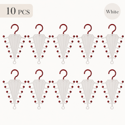 🧥V-Shaped Accessory Organizer | 10 Hooks for Belts, Ties & Scarves