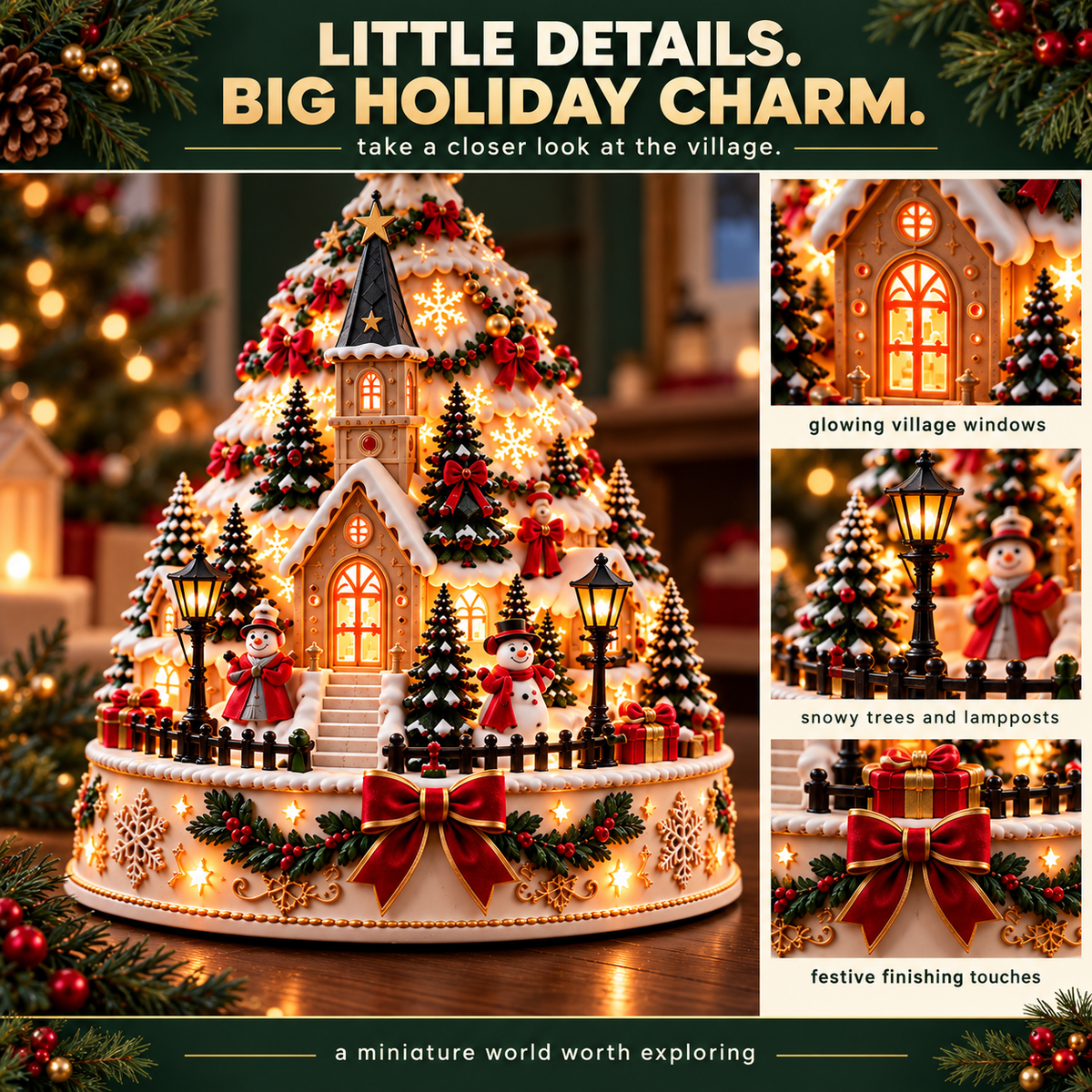 🏆 60,000+ Sold - 🎄Christmas Village Lightscape Tree