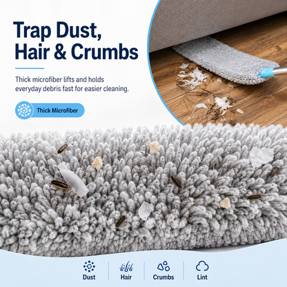 🧹 Flexible Retractable Gap Duster – Long-Reach Microfiber Cleaner for Under Beds & Appliances