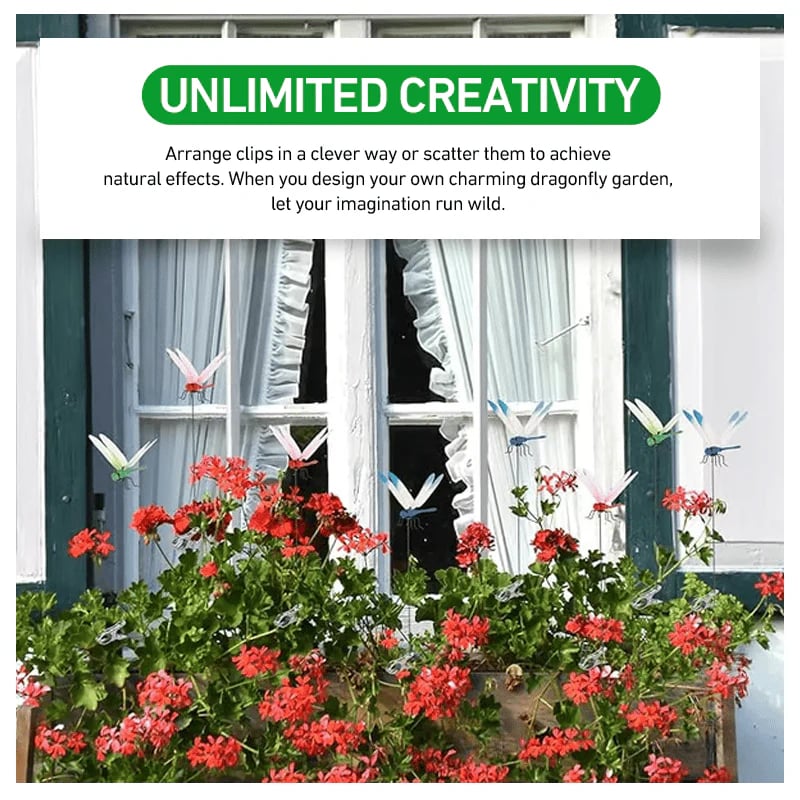 2026 Summer Hot Sale 🔥Clip-On Fake Dragonfly Decoy | Weather-Resistant Outdoor Pest Control Clip