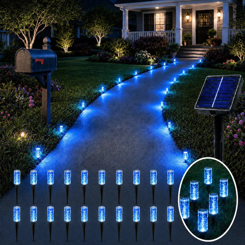 ☀️Set of 20 LED Solar Garden Stake Lights