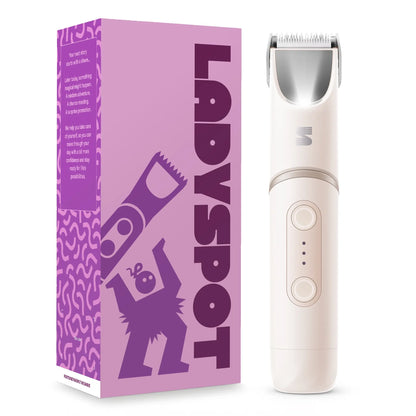 🪞Women Shaver -180° Rotatable Flexible Ergonomic Head with Built-in Light & Mirror, 2-in-1 Trim