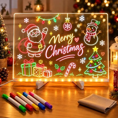 ✨ Reusable Acrylic LED Message Board – Write, Glow & Create